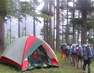 Camping in Kasol